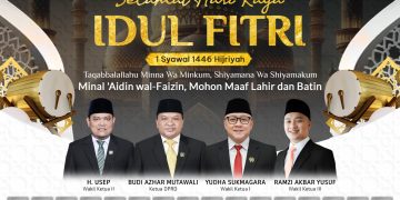 DPRD Kab. Sukabumi Mengucapkan Selamat Hari Raya Idul Fitri 1446 Hijriah