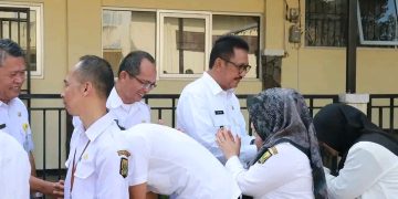 Bupati Sukabumi Asep Japar Pimpin Apel Pagi di Disdik Kab. Sukabumi, Ini Yang Disampaikan