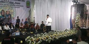 Hadiri Haul Guru Besar Sapu Jagat, Bupati Sukabumi Sampaikan Pentingnya Kebersamaan Menju Sukabumi Mubarokah