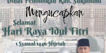 Bidang Pengelolaan SMP Dinas Pendidikan Kabupaten Sukabumi, Mengucapkan Selamat Hari Raya Idul Fitri 1 Syawal 1446 Hijriah