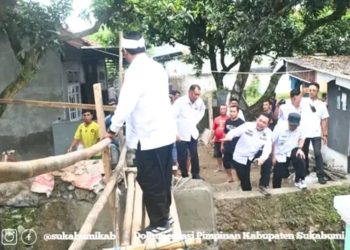 Kapolres dan Bupati Sukabumi Monitoring Sejumlah Lokasi Terdampak Bencana Luapan Air