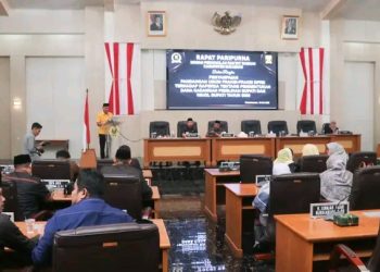 Wakbup Sukabumi H. Andreas Hadiri Paripurna Bahas Pembentukan Dana Cadangan Pemilihan Bupati & Wakil Bupati Tahun 2029