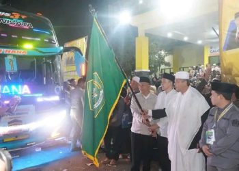 Jemaah Haji Kloter 56 Dilepas, Ini Kata Staf Ahli Bupati dan Ketua PPIHD Kab. Sukabumi