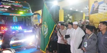 Jemaah Haji Kloter 56 Dilepas, Ini Kata Staf Ahli Bupati dan Ketua PPIHD Kab. Sukabumi