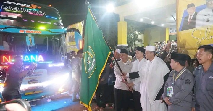 Jemaah Haji Kloter 56 Dilepas, Ini Kata Staf Ahli Bupati dan Ketua PPIHD Kab. Sukabumi