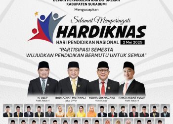DPRD Kabupaten Sukabumi Mengucapkan Selamat Memperingati Hardiknas 2 Mei 2025