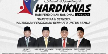 DPRD Kabupaten Sukabumi Mengucapkan Selamat Memperingati Hardiknas 2 Mei 2025