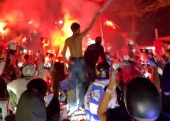 Persib Vs Barito 1:1, Uforia Bobotoh Sukabumi Rayakan Kemenangan Juara Liga 1 2025