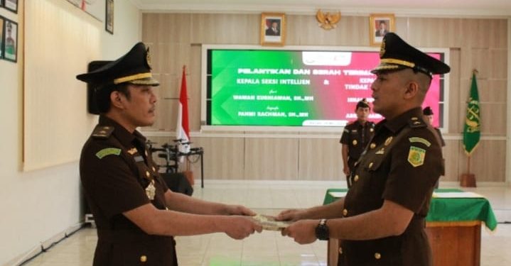 Kejari Kabupaten Sukabumi Sertijab Kasi Intel dan Kasi Pidum