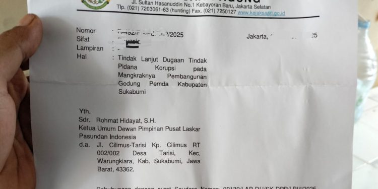 Ketum LPI Tepis Tuduhan Alaknas Dan Tunjukan Bukti Lapor Dugaan Mangkraknya Gedung Pemda Kab. Sukabumi