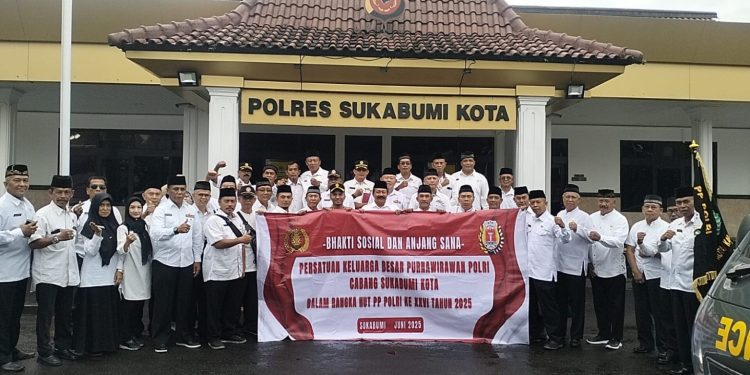 HUT PP POLRI KE-26 CABANG SUKABUMI MENGADAKAN BAKTI SOSIAL DAN SIAP BERSINERGI BERSAMA POLRI