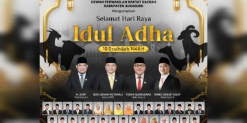 DPRD Kabupaten Sukabumi Mengucapkan Selamat Hari Raya Idul Adha 1446 Hijriyah