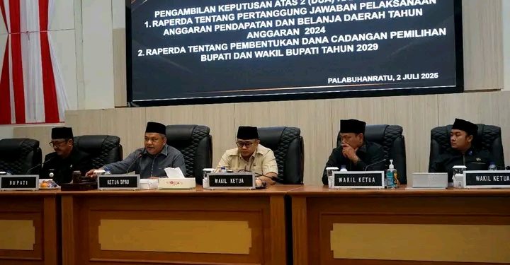 Rapat Paripurna Agenda Pengambilan Keputusan Dua Raperda, Bupati Sukabumi Sampaikan Ini
