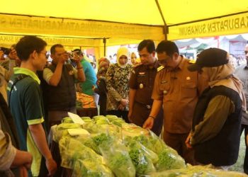 Harlah ke_80 Kejari Gandeng Pemkab Sukabumi Gelar Pasar Murah di Cibadak