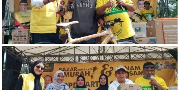 HUT ke-61 Partai Golkar Ribuan Warga Antusias Padati Lapang Sawit Tunggal Sagaranten Sukabumi