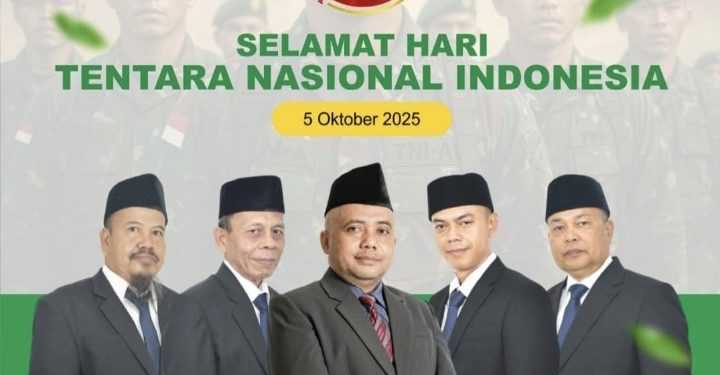 Baznas Kabupaten Sukabumi Menyucapkan Selamat Hari Tentara Indonesia ke-80 tahun 2025.