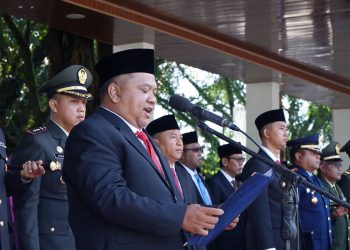 Momen Penting Disela Ketua DPRD Budi Azhar Mutawali Bacakan Naskah Ikrar Hari Kesaktian Pancasila 2025