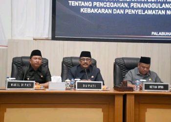Ketua DPRD Budi Azhar Pimpin Paripurna Agenda Penyampaian Pandangan Fraksi, Atas Nota Pengantar Bupati Sukabumi