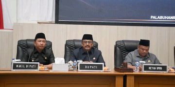 Ketua DPRD Budi Azhar Pimpin Paripurna Agenda Penyampaian Pandangan Fraksi, Atas Nota Pengantar Bupati Sukabumi
