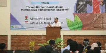 Buka Rakerwil KSBSI Jabar dan Konfercab FSB KIKES Sukabumi, Ini Pesan Wabup Sukabumi