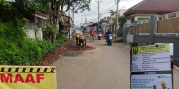 Dinas PU Gercep Realisasikan Perbaikan Jalan Babakan-Cipendey, Kades Cibentang Apresiasi