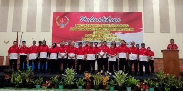 Sah, Rizal Fane Komandoi DPC PWRI Kabupaten Sukabumi Periode 2025-2028