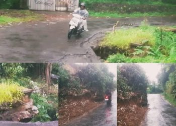 Dua Titik Longsor di Babakan Pari Mengancam Keselamat Jiwa : Ketua DPC PWRI Desak Pemkab Sukabumi Sigap