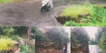 Dua Titik Longsor di Babakan Pari Mengancam Keselamat Jiwa : Ketua DPC PWRI Desak Pemkab Sukabumi Sigap