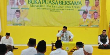 Momentum Ramadhan DPD Partai Golkar Kab. Sukabumi Gelar Buka Puasa Bersama Manaqiban dan Santunan Anak Yatim