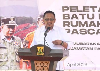 Bupati Sukabumi Letakan Batu Pertama Kampung Mubarakah Desa Cikadu Pascabencana