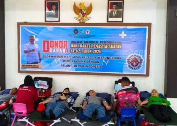 Lapas Kelas IIA Warungkiara Sambut HBP ke-62 Dengan Giat Sosial Donor Darah, Ini Harapan Kalapas