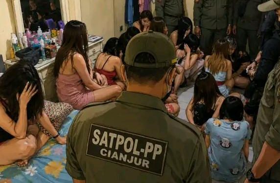 Belasan PSK Dijaring Satpol PP Cianjur Dalam Oprasi Razia Kos-kosan