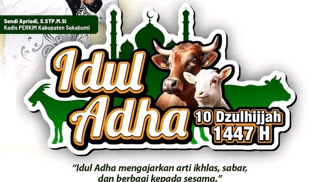 Disperkim Kabupaten Sukabumi Ucapkan Selamat Hari Raya Idul Adha 1447 Hijrah/2026