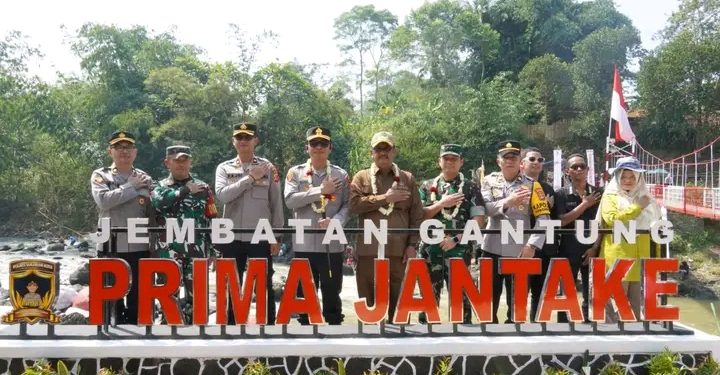 Akhirnya Jembatan Gantung Prima Jantake Penghubung Sasagaran-Gegerbitung Diresmikan, Warga Sumringah