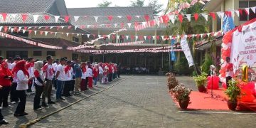 HUT RI Ke-81 Ratusan Peserta Bersatu Ikuti Ragam Perlombaan Di Lingkungan Setda Kab. Sukabumi