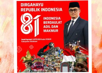 Disperkim Kabupaten Sukabumi Ucapkan Dirgahayu Kemerdekaan RI ke-81